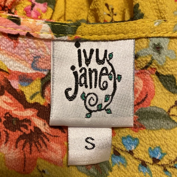 🌼Ivy Jane Floral Ruffle Yellow Blouse - Picture 4 of 4